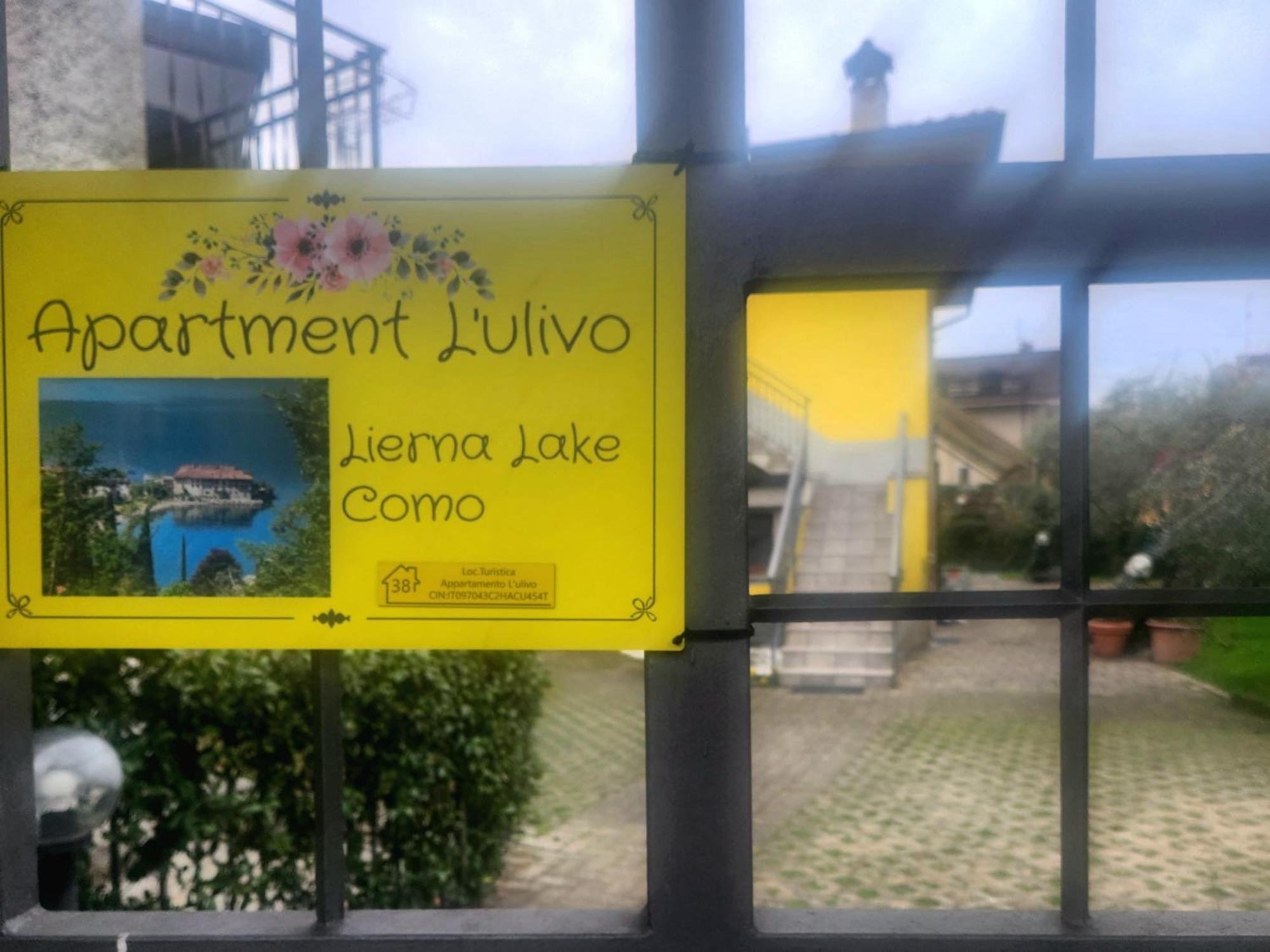 Apartment L'Ulivo Lake View In Private Street Lierna Exterior photo
